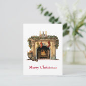 Gemütlicher Viktorianischer Kamin Weihnachten (Stehend Vorderseite)