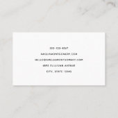 Gemütlicher Viktorianischer Kamin Weihnachten Visitenkarte (Rückseite)