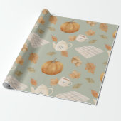 Gemütlicher warmer Herbst Geschenkpapier (Ungerollt)