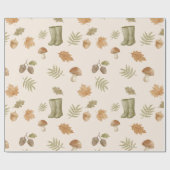 Gemütlicher warmer Herbst Geschenkpapier (Flach)