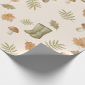 Gemütlicher warmer Herbst Geschenkpapier (Ecke)