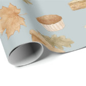 Gemütlicher warmer Herbst Geschenkpapier (Rolleneckpunkt)