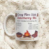 Gemütlicher warmer Wintergetränk-Rezeptführer Kaffeetasse