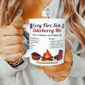 Gemütlicher warmer Wintergetränk-Rezeptführer Kaffeetasse