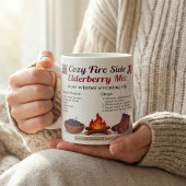 Gemütlicher warmer Wintergetränk-Rezeptführer Kaffeetasse