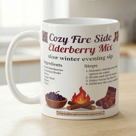 Gemütlicher warmer Wintergetränk-Rezeptführer Kaffeetasse