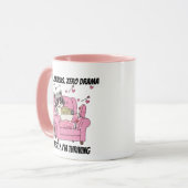 Gemütlicher Waschbär-Valentins-Pyjama-Sofa-Snack Tasse (Vorderseite Links)