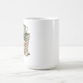 Gemütlicher Wasserfarben-Buchstapel mit Teetasse H (Mittel)