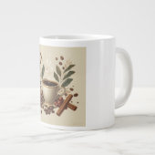 Gemütlicher Wasserfarben-Kaffeebecher Jumbo-Tasse (Vorderseite Rechts)