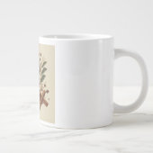 Gemütlicher Wasserfarben-Kaffeebecher Jumbo-Tasse (Rechts)
