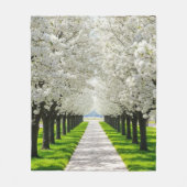 "Gemütlicher Weg in die Stille - Blumenkanopie-Wir Fleecedecke (Vorderseite)