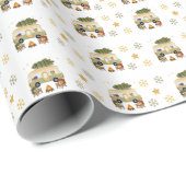 Gemütlicher Weihnachts-Camper Geschenkpapier (Rolleneckpunkt)