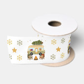 Gemütlicher Weihnachts-Camper Satinband (Spule)