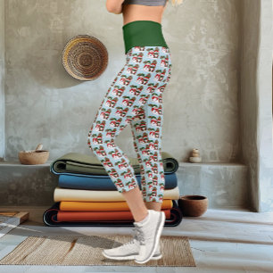 Gemütlicher Weihnachts-Gnom Schneemann Winterurlau Capri Leggings