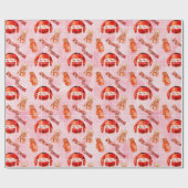 Gemütlicher Weihnachts-Sweater-Feiertag Geschenkpapier (Flach)