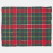 Gemütlicher Weihnachts-Tartan in Rot und Grün  Fleecedecke (Vorderseite (Horizontal))