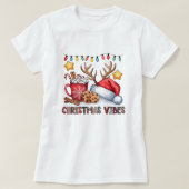 Gemütlicher Weihnachts-Vibes-T - Shirt (Design vorne)