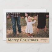 Gemütlicher Weihnachtsbauernhof Familienweihnachts Feiertagskarte (Vorderseite)