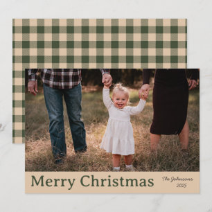 Gemütlicher Weihnachtsbauernhof Familienweihnachts Feiertagskarte