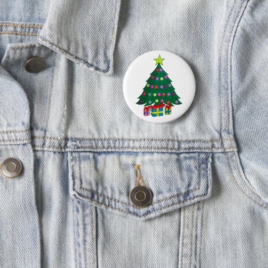 Gemütlicher Weihnachtsbaum Button (Beispiel)