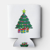 Gemütlicher Weihnachtsbaum Dosenkühler (Rückseite)