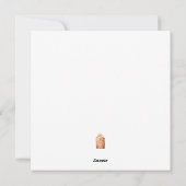 Gemütlicher Weihnachtsbaum Feiertagskarte (Rückseite)