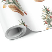 Gemütlicher Weihnachtsbaum Geschenkpapier (Rolleneckpunkt)