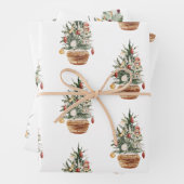 Gemütlicher Weihnachtsbaum Geschenkpapier Set (Beispiel)
