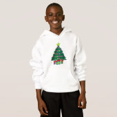 Gemütlicher Weihnachtsbaum Hoodie (Vorne ganz)
