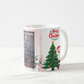 Gemütlicher Weihnachtsbaum-Kaffeebecher | Festlich Kaffeetasse (VorderseiteRechts)