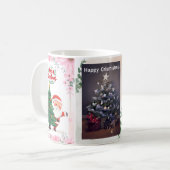 Gemütlicher Weihnachtsbaum-Kaffeebecher | Festlich Kaffeetasse (Vorderseite Links)