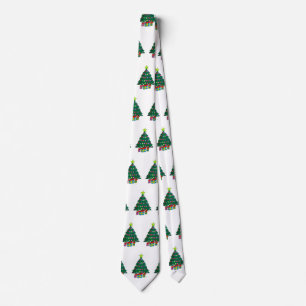 Gemütlicher Weihnachtsbaum Krawatte