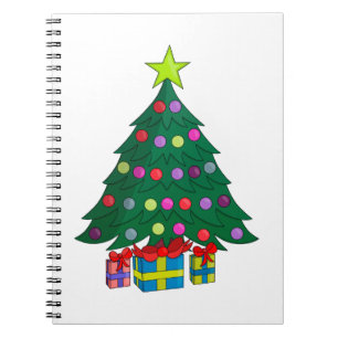 Gemütlicher Weihnachtsbaum Notizblock