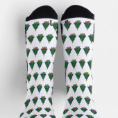 Gemütlicher Weihnachtsbaum Socken (Oben)