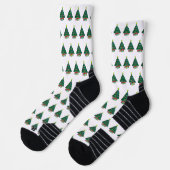 Gemütlicher Weihnachtsbaum Socken (Links)