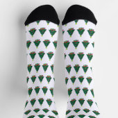 Gemütlicher Weihnachtsbaum Socken (Oben)