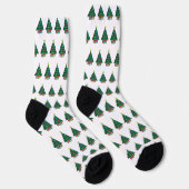 Gemütlicher Weihnachtsbaum Socken (Rechts)