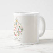 Gemütlicher Weihnachtsbecher Jumbo-Tasse (Vorderseite Rechts)