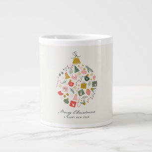 Gemütlicher Weihnachtsbecher Jumbo-Tasse