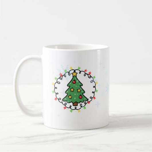 Gemütlicher Weihnachtsbecher Kaffeetasse (Links)