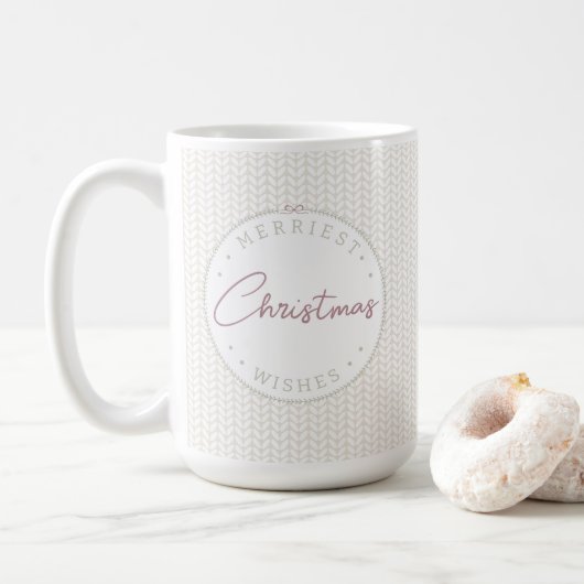 Gemütlicher Weihnachtsbecher Kaffeetasse (Mit Donut)