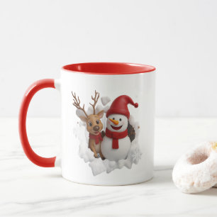 Gemütlicher Weihnachtsbecher Tasse