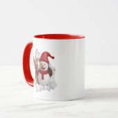 Gemütlicher Weihnachtsbecher Tasse (Vorderseite Links)