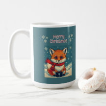 Gemütlicher Weihnachtsfuchs-Becher