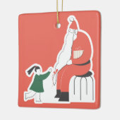 Gemütlicher Weihnachtsgeschmack Keramikornament (Links)