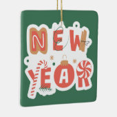 Gemütlicher Weihnachtsgeschmack Keramikornament (Rechts)