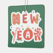 Gemütlicher Weihnachtsgeschmack Keramikornament (Links)