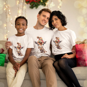 Gemütlicher Weihnachtsgiraffe T-Shirt