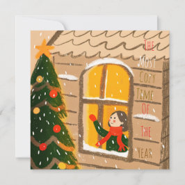 Gemütlicher Weihnachtsgruß Karte