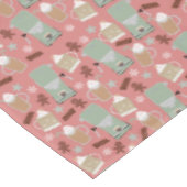 Gemütlicher Weihnachtskaffee Tischdecke (Schrägansicht)